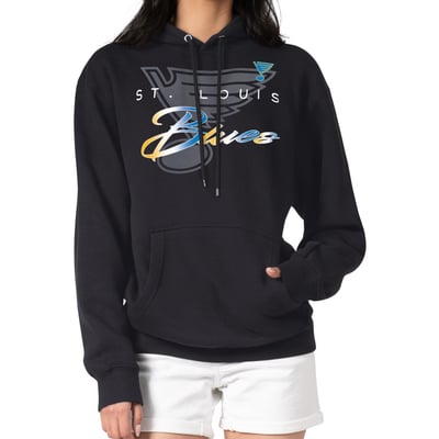 St. Louis Blues G-III 4Her by Carl Banks Shadow Logo Fleece Pullover Hoodie - Black