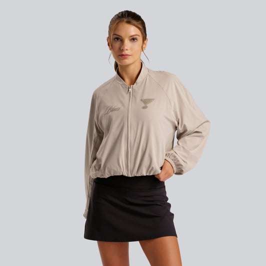 St. Louis Blues lululemon Women's Breezily Bomber Jacket - Downtown Tan