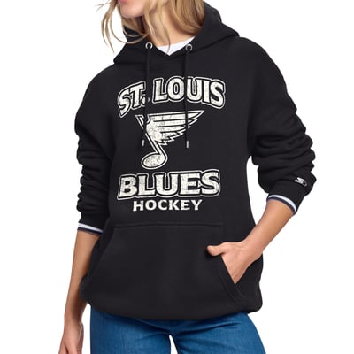 St. Louis Blues Starter Women's Cookies & Cream Hoodie - Black
