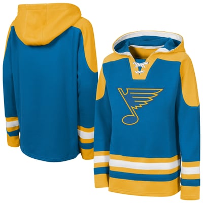St. Louis Blues Outerstuff Youth Ageless Must Have Home Raglan V-Neck Hoodie - Blue