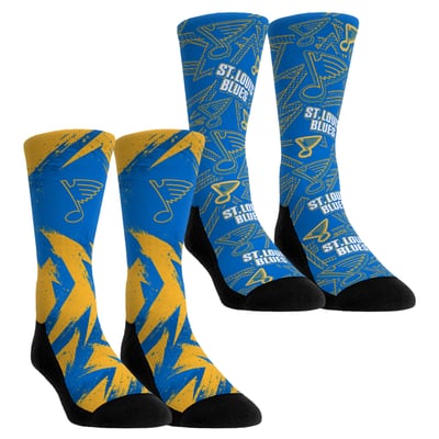  St. Louis Blues Rock Em Youth Game Day Two-Pack Crew Socks - Blue