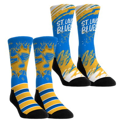  St. Louis Blues Rock Em Youth Ice Breaker Two-Pack Crew Socks Set - Blue