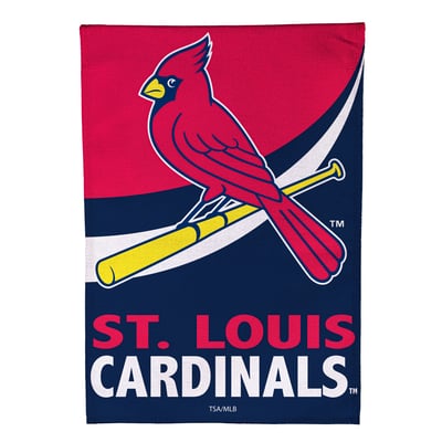  St. Louis Cardinals 29" x 43" Color Wave Double-Sided Burlap House Flag