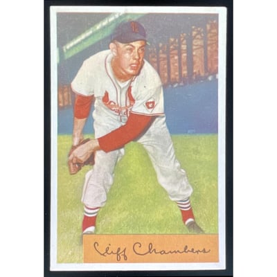 1954 Bowman #126 Cliff Chambers