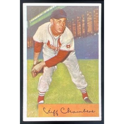 1954 Bowman #126 Cliff Chambers