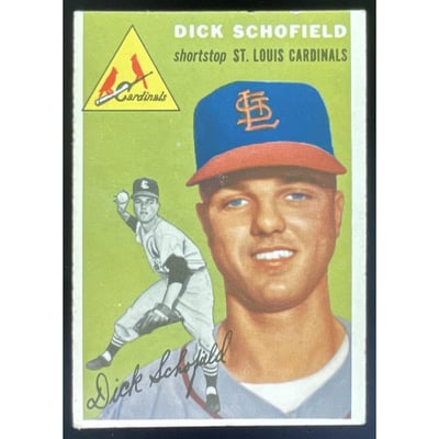 1954 Topps #191 Dick Schofield RC
