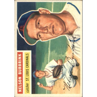 1956 Topps #27A Nelson Burbrink GB RC