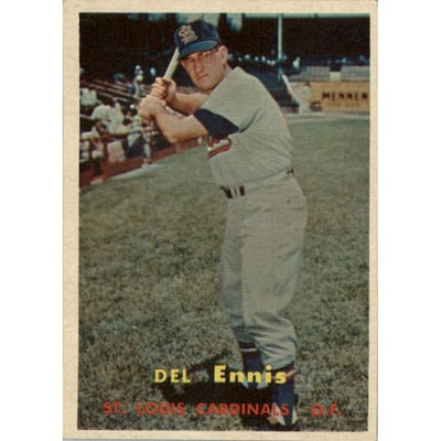 1957 Topps #260 Del Ennis