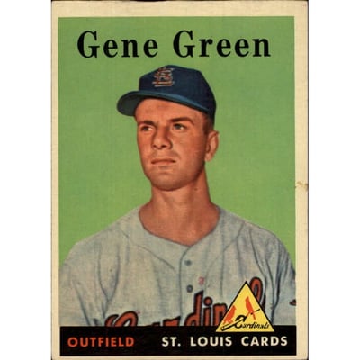 1958 Topps #366 Gene Green RC
