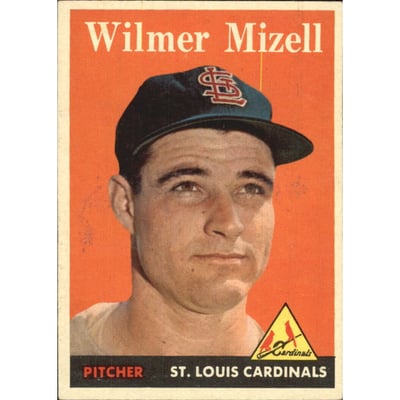 1958 Topps #385 Wilmer Mizell
