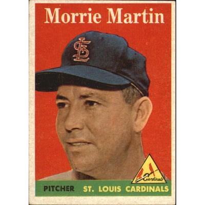 1958 Topps #53A Morrie Martin