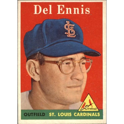 1958 Topps #60A Del Ennis