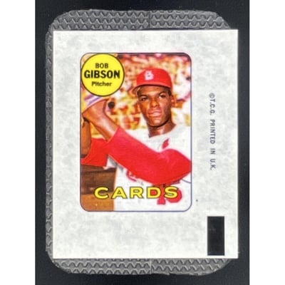 1969 Topps Decals #NNO Bob Gibson