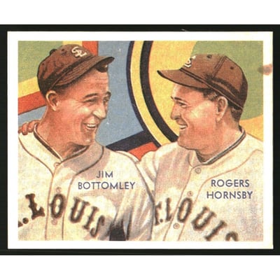 1981 Diamond Stars Continuation Den's #119 Jim Bottomley/Rogers Hornsby