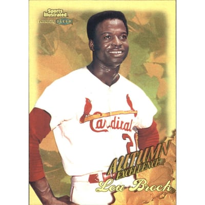 1998 Sports Illustrated World Series Fever Autumn Excellence Gold #6 Lou Brock