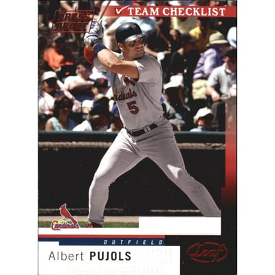 2004 Leaf Press Proofs Red #299 Albert Pujols TC