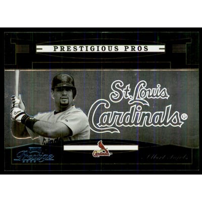 2005 Playoff Prestige Prestigious Pros Green #PP66 Albert Pujols