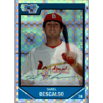 2007 Bowman Chrome Draft Draft Picks X-Fractors #BDPP42 Daniel Descalso
