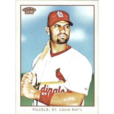 2009 Topps 206 #299b Albert Pujols VAR SP