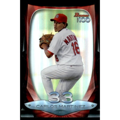 2013 Bowman Top 100 Prospects Die Cut Refractors #BTP33 Carlos Martinez
