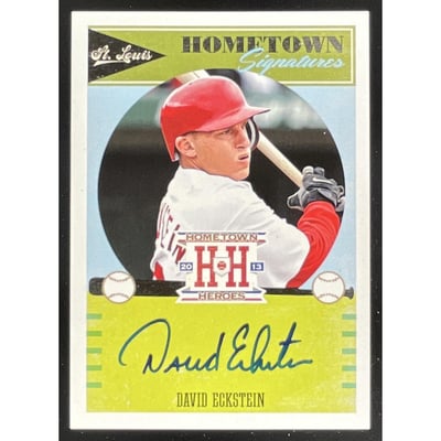 2013 Panini Hometown Heroes Hometown Signatures #HSDE David Eckstein Auto