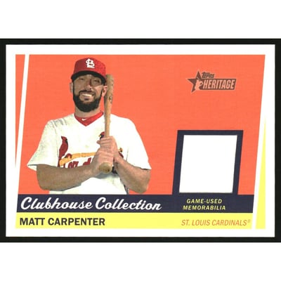 2016 Topps Heritage Clubhouse Collection Relics #CCRMC Matt Carpenter HN