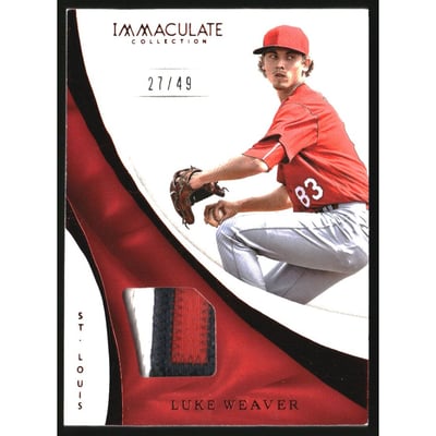 2017 Immaculate Collection Immaculate Swatches Prime #49 Luke Weaver/49