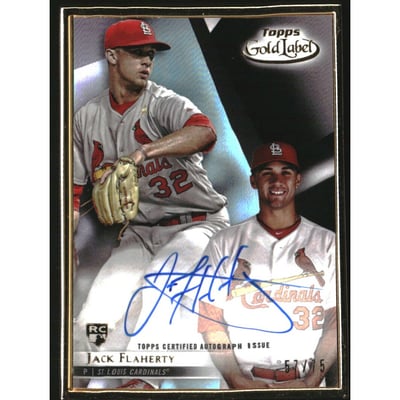2018 Topps Gold Label Framed Autographs Black #FAJF Jack Flaherty