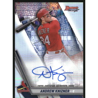 2019 Bowman's Best Best of '19 Autographs Refractors #B19AK Andrew Knizner