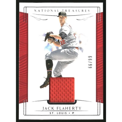 2019 Panini National Treasures #160 Jack Flaherty JSY/99