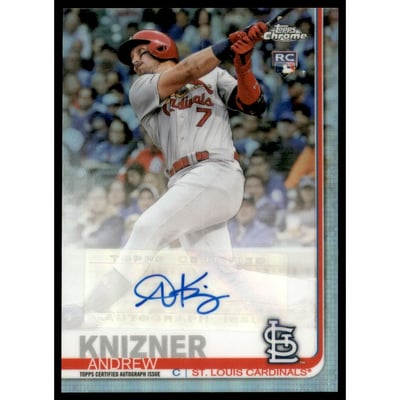 2019 Topps Chrome Update Autograph Refractors #CUAAK Andrew Knizner