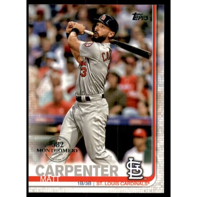 2019 Topps Factory Set 582 Montgomery #84 Matt Carpenter