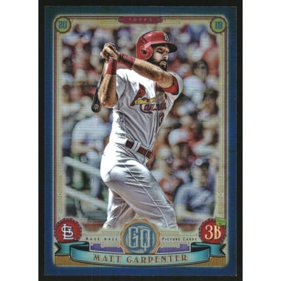 2019 Topps Gypsy Queen Chrome Box Toppers Indigo Refractors #292 Matt Carpenter