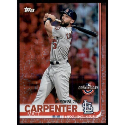 2019 Topps Opening Day Red Foil #168 Matt Carpenter