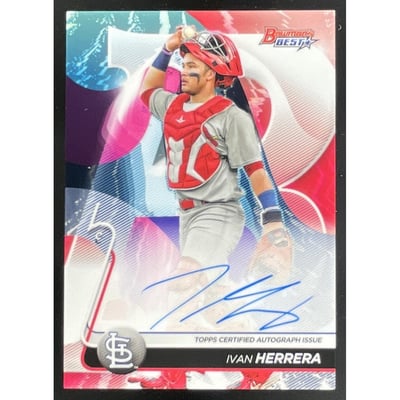 2020 Bowman Bowman's Best of 2020 Autographs #B20-IH Ivan Herrera Auto