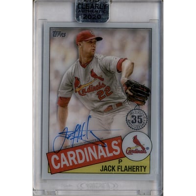 2020 Topps Clearly Authentic '85 Topps Autographs #TBAJF Jack Flaherty