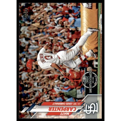 2020 Topps Factory Set 582 Montgomery Club #113 Matt Carpenter