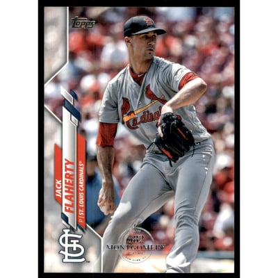2020 Topps Factory Set 582 Montgomery Club #155 Jack Flaherty