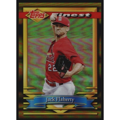 2021 Finest Flashbacks Gold Refractors #156 Jack Flaherty
