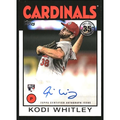 2021 Topps '86 Topps Autographs #86AKWH Kodi Whitley S2