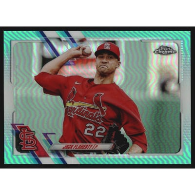 2021 Topps Chrome Aqua Refractors #70 Jack Flaherty