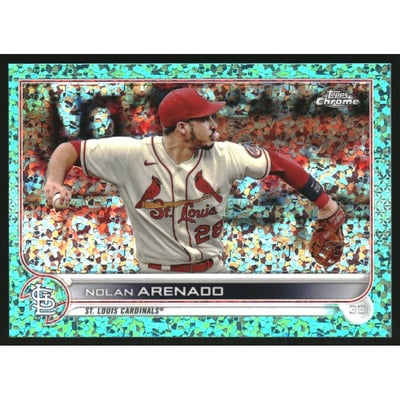 2022 Topps Chrome Aqua Mini-Diamond Refractors #74 Nolan Arenado