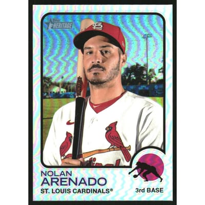 2022 Topps Heritage Chrome Refractors #416 Nolan Arenado