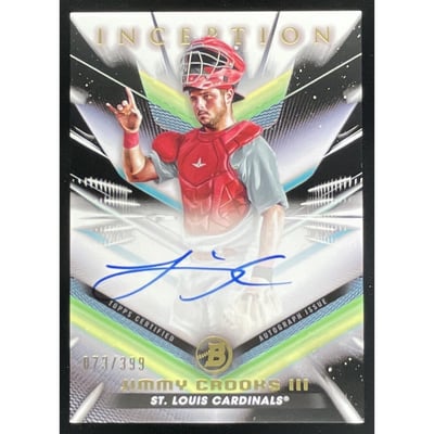 2023 Bowman Inception Bowman Inception #BPA-JCS Jimmy Crooks III Auto /399