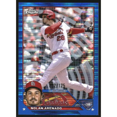 2023 Topps Chrome Blue Sonar Refractors #115 Nolan Arenado