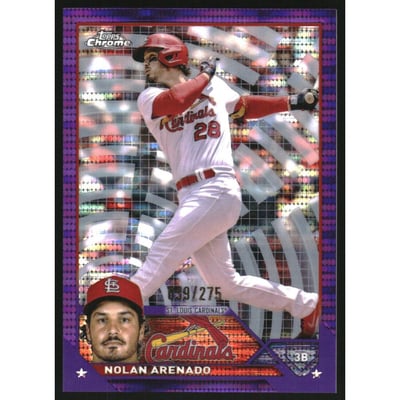 2023 Topps Chrome Purple Sonar Refractors #115 Nolan Arenado