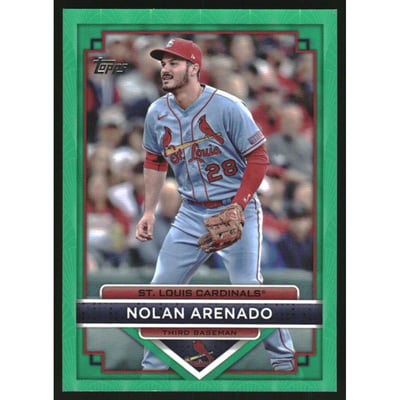 2023 Topps Flagship Collection Green Foil #96 Nolan Arenado
