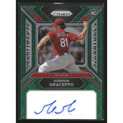 2024 Panini Prizm Sensational Signatures Prizms Green #64 Gordon Graceffo