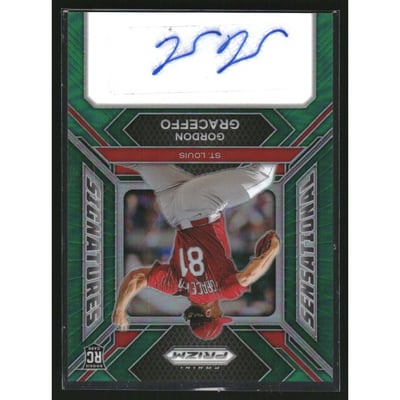 2024 Panini Prizm Sensational Signatures Prizms Green #64 Gordon Graceffo