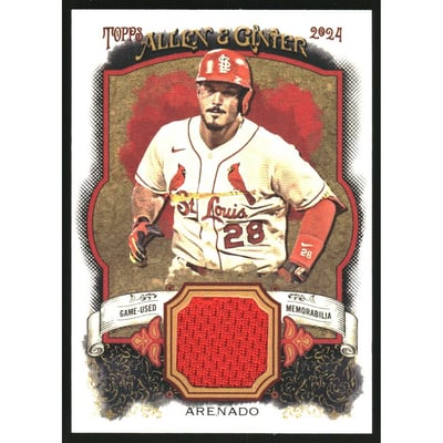 2024 Topps Allen and Ginter Relics #AGRNA Nolan Arenado A